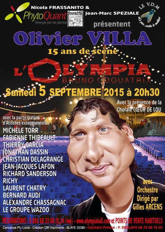 Affiche de concert envoy� � Jos�  .