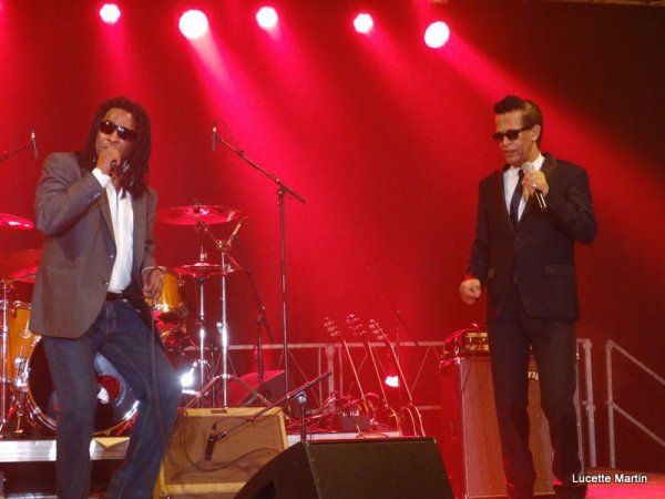  Les Soul Men  VIGON et JAY , les choristes Jessica et Ang�lick en live pour le Concert hommage � Eric Bamy le  samedi 24 Octobre 2015 � Vieux Cond�