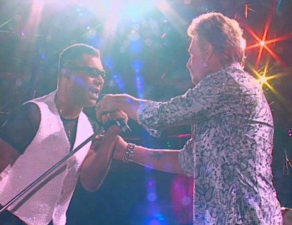 Notre ami Erick Bamy au stade de France en 1998 avec Johnny