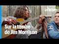 Au P�re-Lachaise, des dizaines de fans c�l�brent les 50 ans de la mort de JIM MORRISON ...........